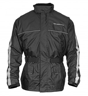 Photo showing Solo Storm Jacket in Black on white background